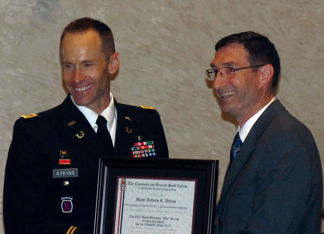 Army lawyer garners Mac Harris Leadership Award for Class 2015 | Command and General ...