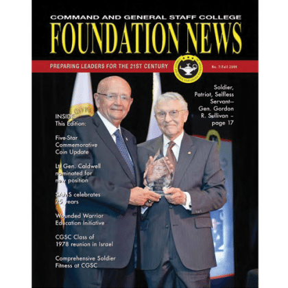 Foundation News. No. 7, Fall 2009, cover image