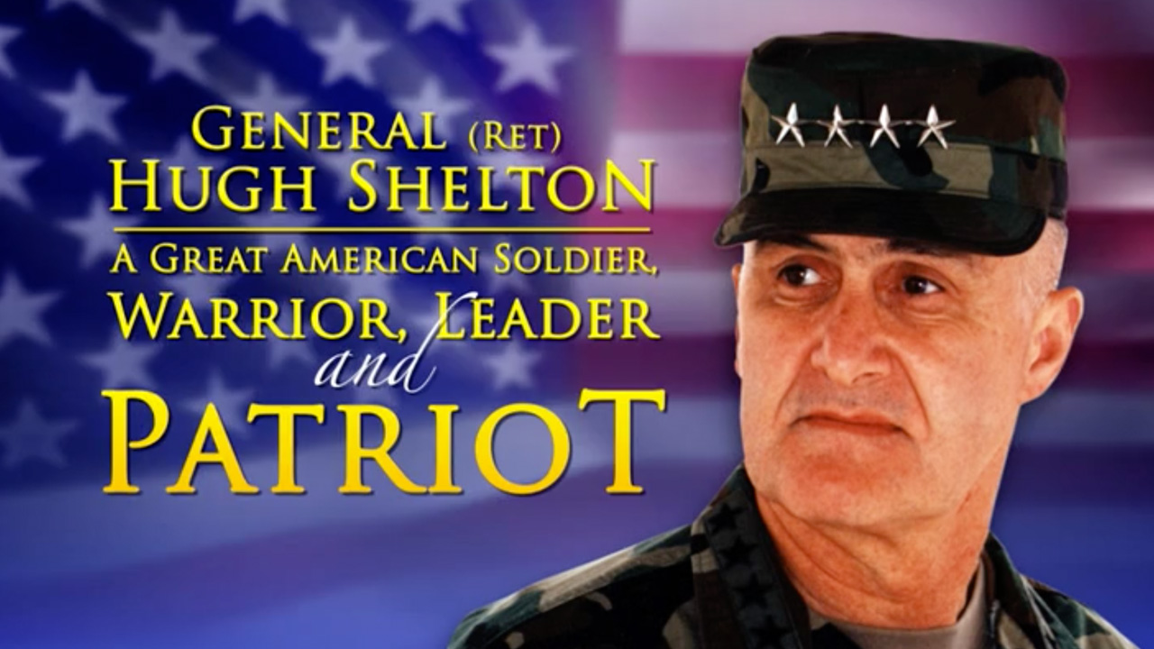 image link to the tribute video for the Distinguished Leadership Award for Gen. Hugh Shelton