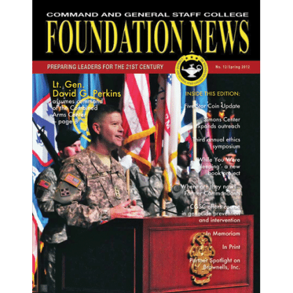 Foundation News, No. 12, Spring 2012, cover image