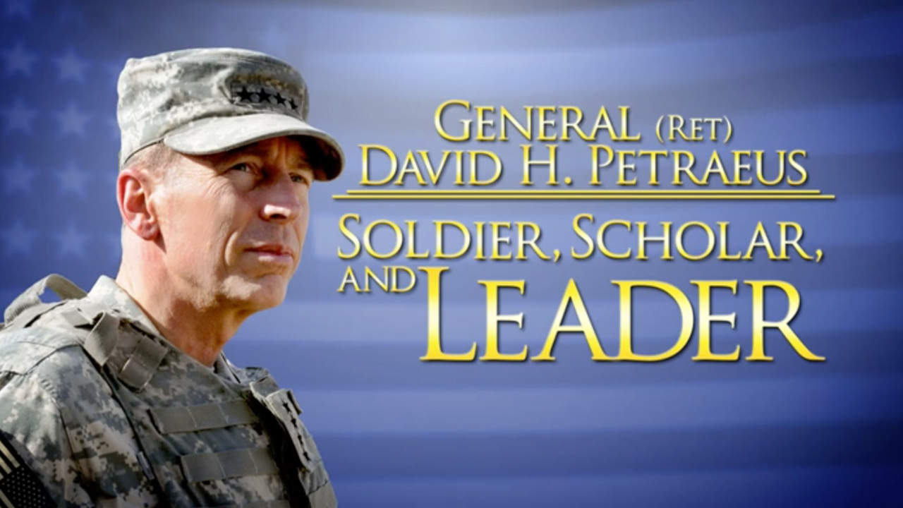 image link to the tribute video for the Distinguished Leadership Award for Gen. David Petraeus