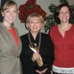 AthenaAward(web) CGSC Foundation Director of Operations Ann Soby was awarded the 2012 Athena Award by the Women's Division of the Leavenworth-Lansing Area Chamber of Commerce. Ann center, was presented the award by Jennifer Daly, Director, Leavenworth/Lansing Chamber of Commerce, left, and Sunshine Petrone, President, Leavenworth-Lansing Area Chamber of Commerce Women's Division. (Courtesy photo)