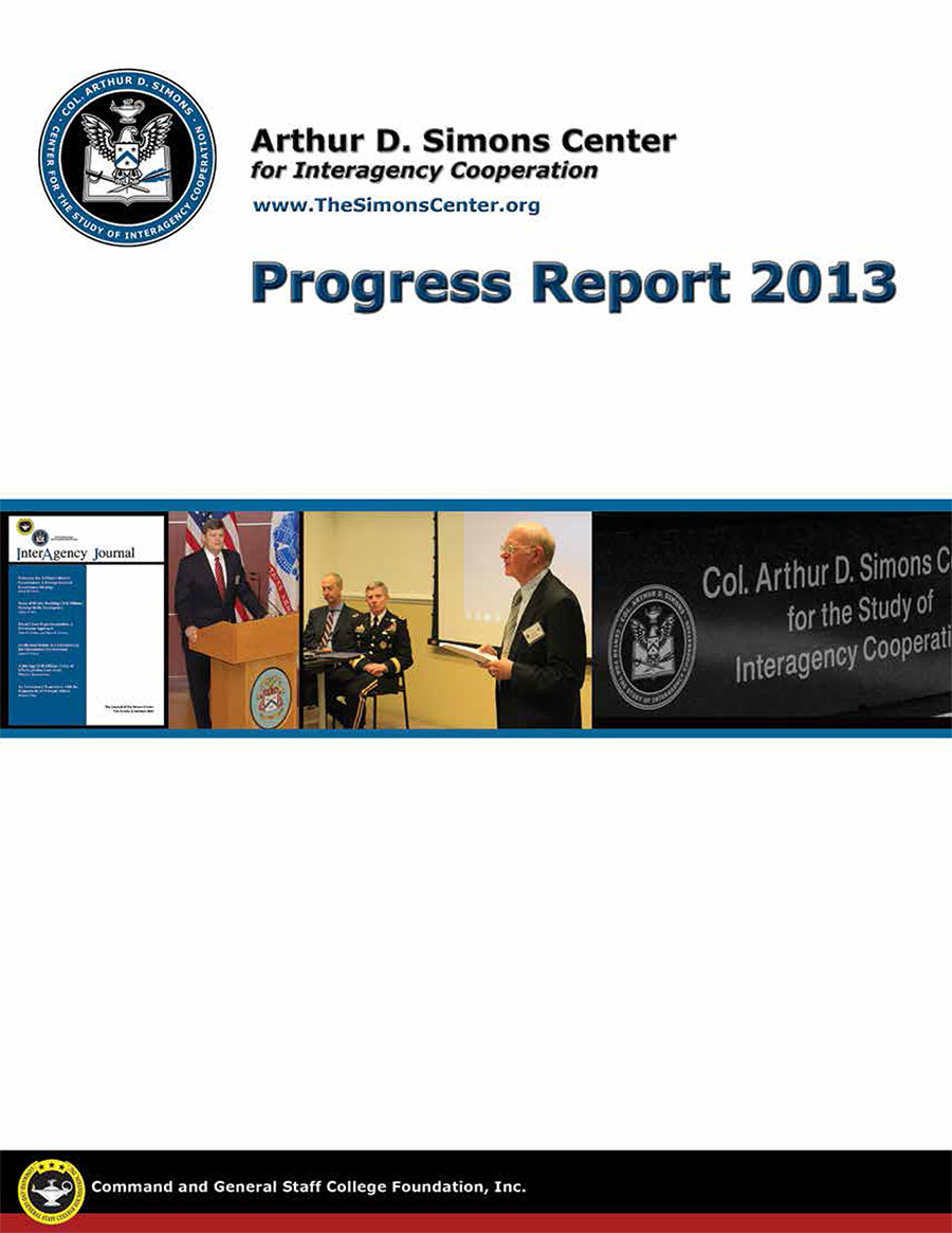 Simons Center Progress Report – 2013