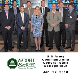 Foundation, College provide ‘walk and talk’ tour for Waddell & Reed reps