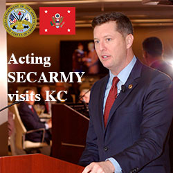 Acting Secretary of the Army visits KC