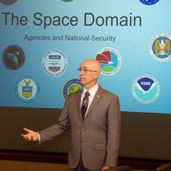 Space domain topic of InterAgency Brown-Bag Lecture