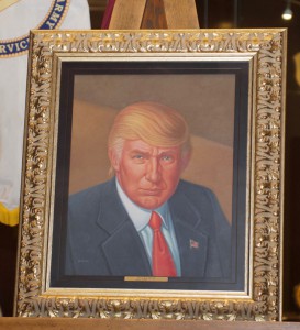 The portrait of President Trump painted by Tom Sciacca, a Kansas City artist, is the latest addition to the “Commander in Chief Gallery,” a collection of oil paintings of all U.S. presidents in the Lewis and Clark Center on Fort Leavenworth. The CGSC Foundation commissioned the painting through the Todd Wiener Gallery in Kansas City.