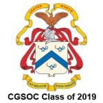 CGSC Crest with text "CGSOC Class of 2019"