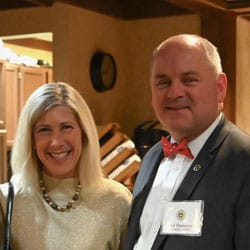 photo of Founding Trustee Paul Thompson and his wife and the major donor reception Dec. 17, 2019.