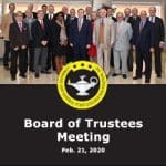 Group photo of the CGSC Foundation Board of Trustees taken on Feb. 21, 2020.