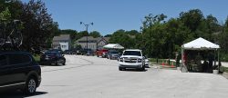 In the world of virtual graduation ceremonies the outprocessing for CGSOC resident students also transitioned into a “rodeo” style line in the student parking lot. Tents were set up with various stations by the CGSS staff to allow students to simply drive through and outprocess. 