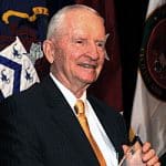 Mr. Ross Perot receives the CGSC Foundation's Distinguished Leadership Award in a ceremony in downtown Kansas City in April 2010.