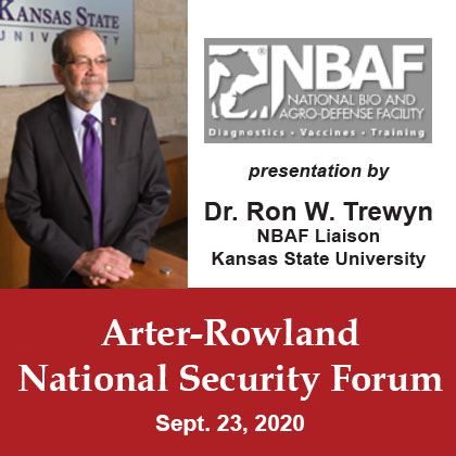 NBAF topic of inaugural Arter-Rowland National Security Forum