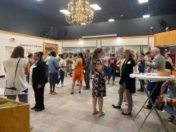 More than 70 women from different military services and government agencies attended the Women and Leadership social at the Frontier Army Museum.