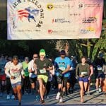 photo of the start of the Frontier Freedom 5K Run/Walk on Oct. 9, 2022.