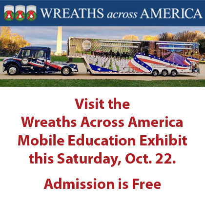 Wreaths Across America Mobile Education Exhibit to visit Leavenworth – Oct. 22