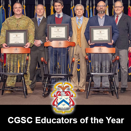 Three CGSC faculty members receive top awards for education excellence