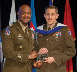 Maj. Dustin E. Lawrence, U.S. Army, Iron Leader Award