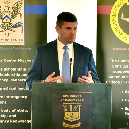 Simons Center kicks off new national security forum in Des Moines