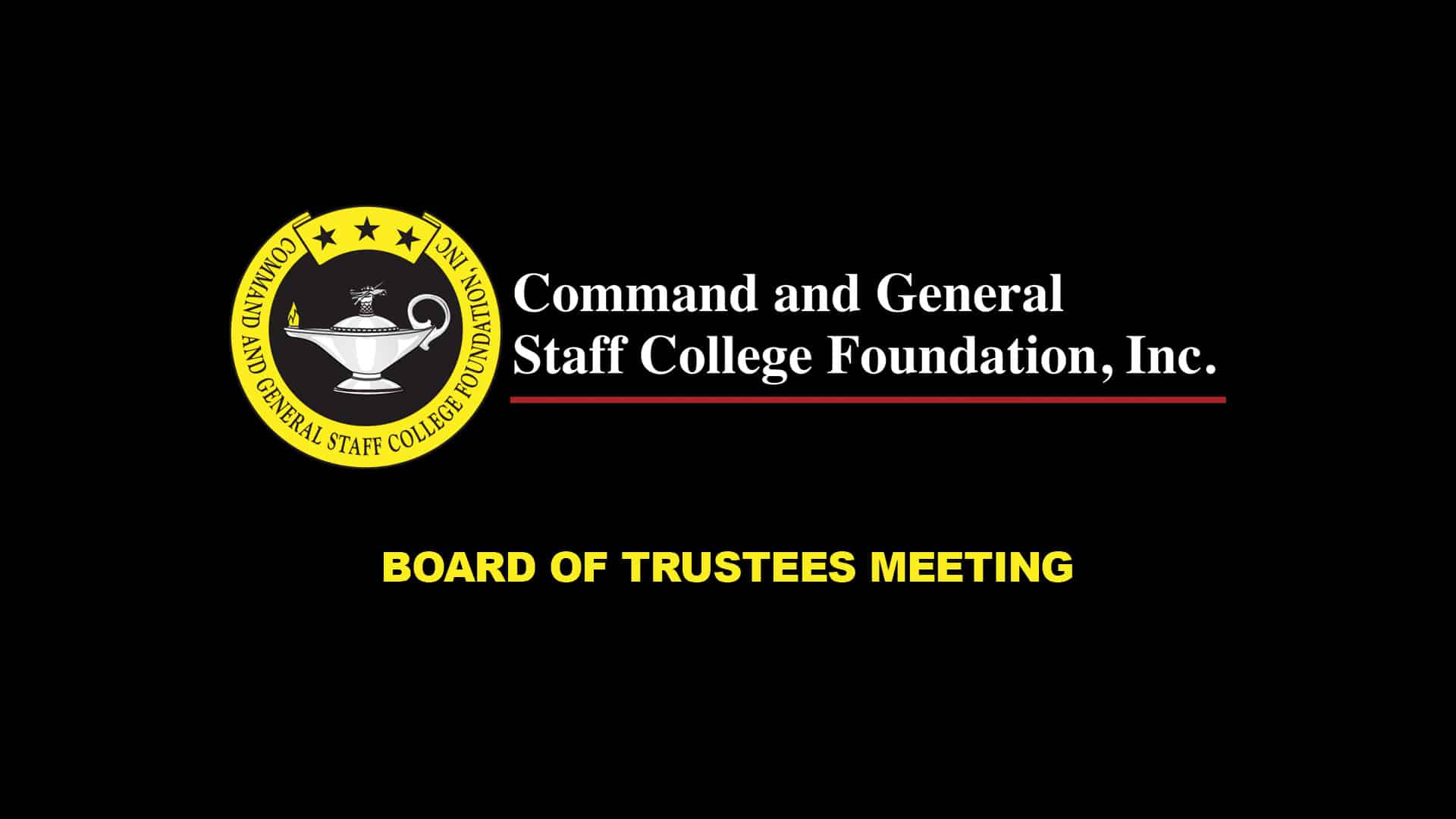 Event image CGSCF board of trustees meeting
