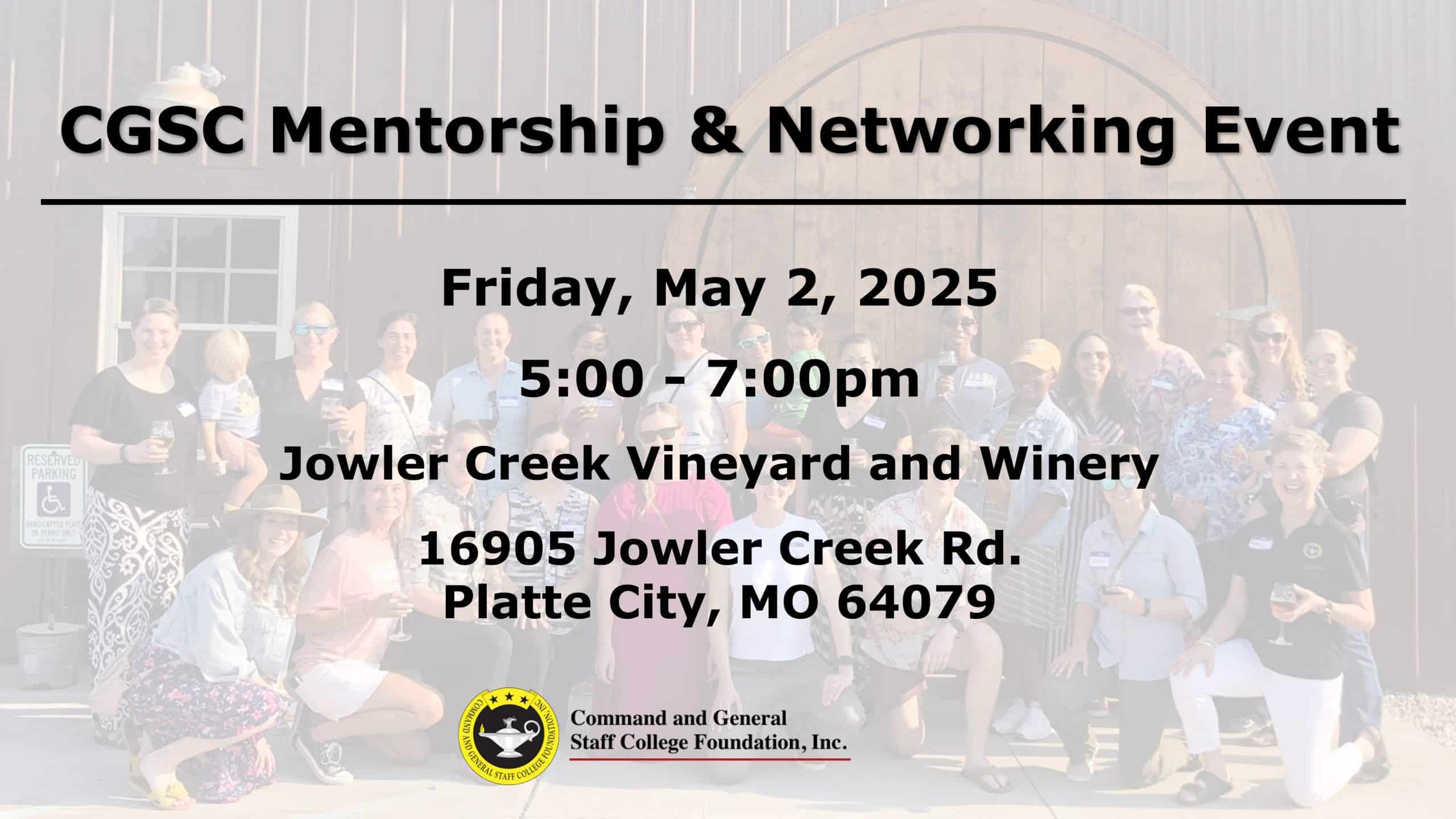 Mentorship and Networking Jowler Creek x Apr