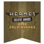 Hermes Gold award badge