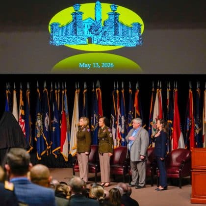 Fort Leavenworth Hall of Fame induction ceremony at Fort Leavenworth, Kansas, May 13, 2026