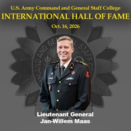 photo of Lt. Gen. Jan-Willem Maas, Commander, Joint Forces Command, Netherlands, latest IHOF inductee.